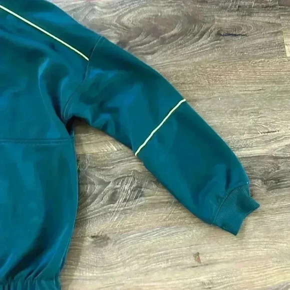 Zara Kids Play the track EST. 75 green zip up jackets size 11-12 retro vibe - Picture 12 of 13